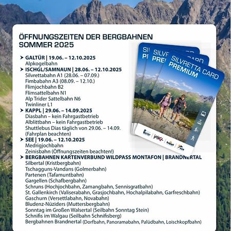 Apart Scharler Mit Silvretta Card See Kültér fotó